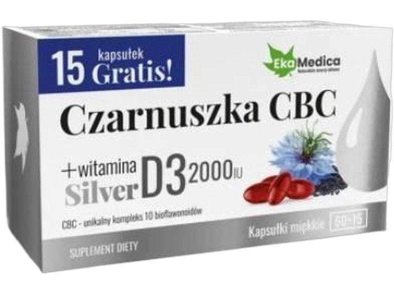 EkaMedica Czarnuszka CBC Silver, kapsułki miękkie