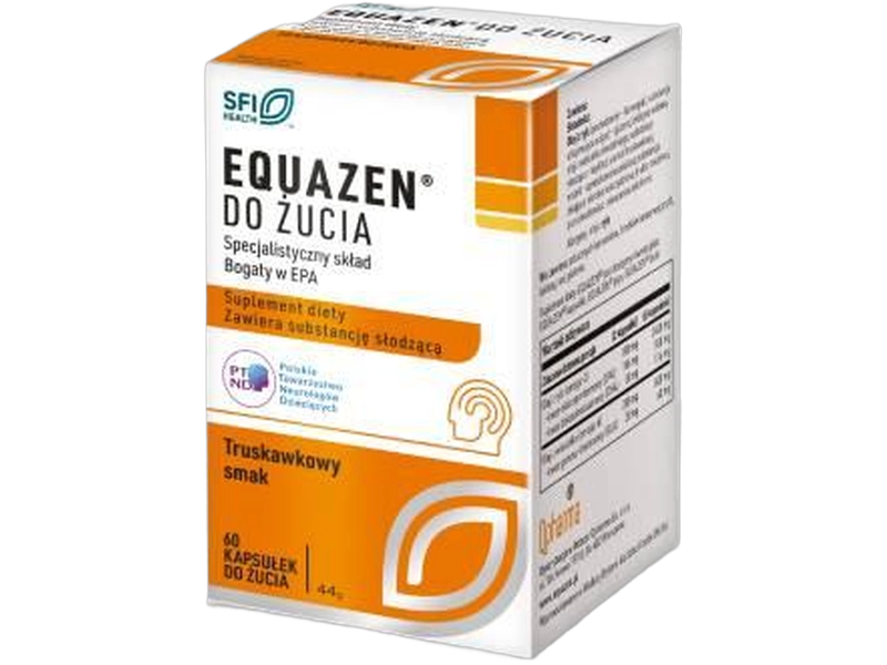 Equazen Kapsułki do żucia, smak truskawkowy