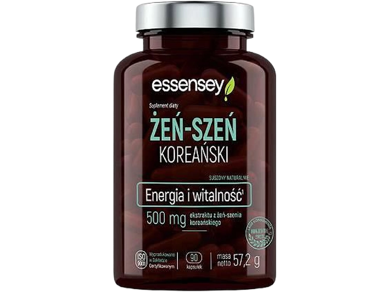 Essensey Żeń szeń koreański, kapsułki, 500 mg