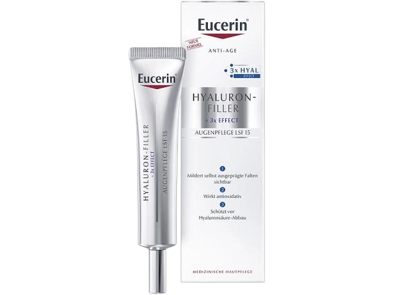 Eucerin Hyaluron filler eye cream SPF15, krem