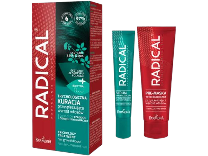 Farmona Radical Trychologiczna kuracja przyspieszająca wzrost włosów, maska,serum