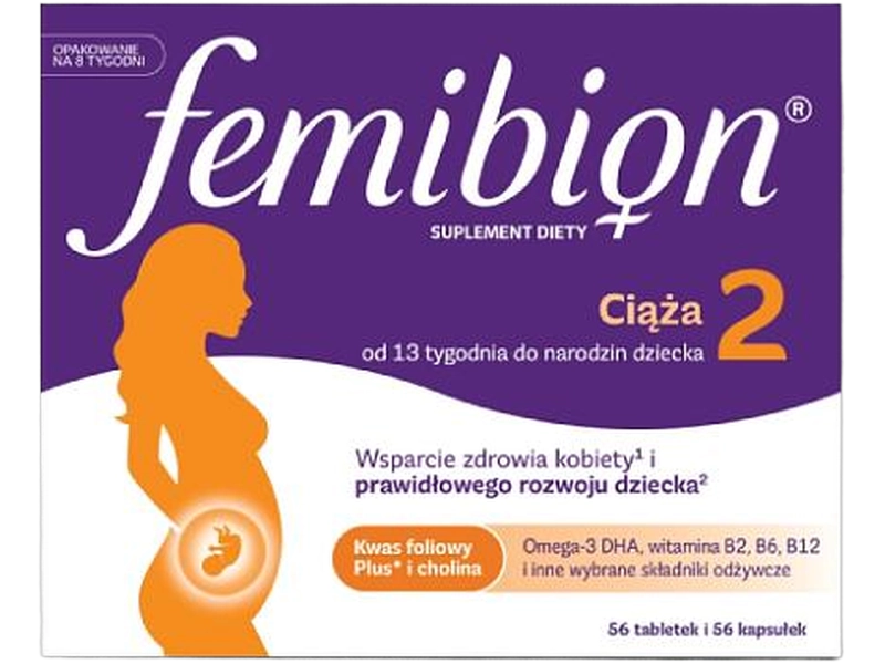 Femibion 2 ciąża, tabletki,kapsułki miękkie