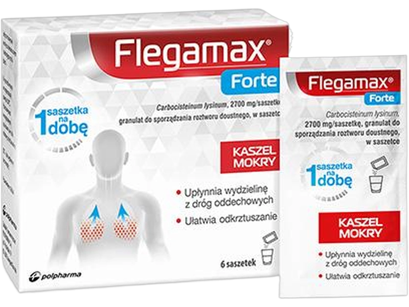 Flegamax Forte, saszetki, 2700 mg/saszetkę