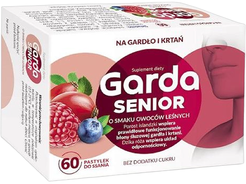 Garda Senior, smak owoców leśnych, pastylki do ssania