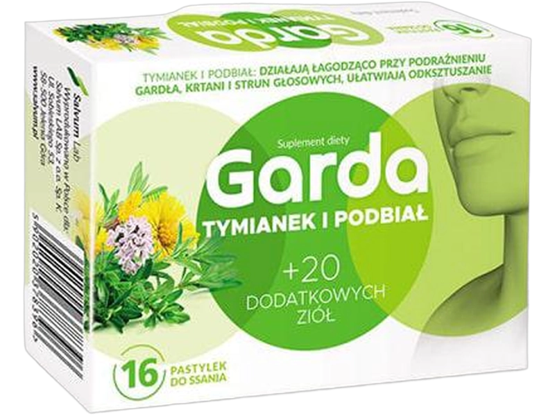 Garda Tymianek i podbiał, pastylki do ssania
