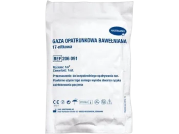 Zdjęcie produktu Gaza opatrunkowa bawełniana jałowa 17-nitkowa, 1 m x 1 m