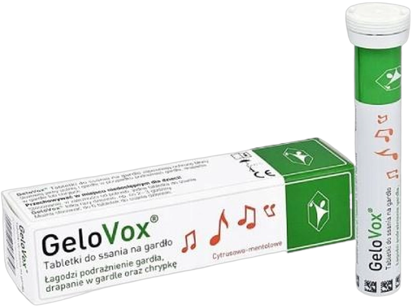 Gelovox, smak cytrusowo-mentolowy, tabletki do ssania