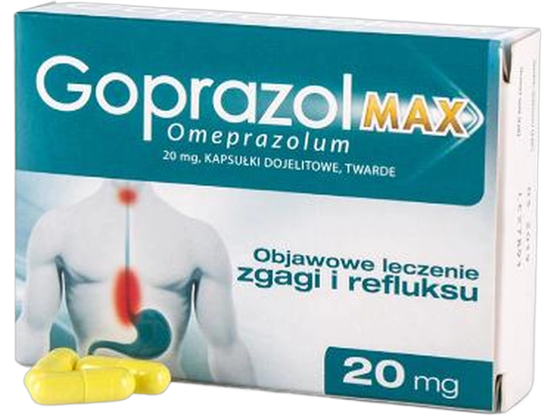 Goprazol Max, kapsułki dojelitowe, 20 mg