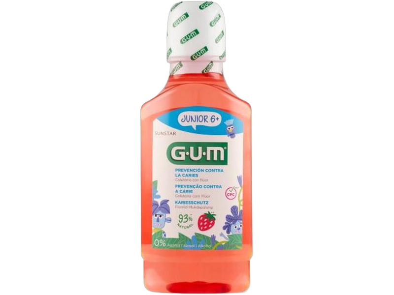 GUM Butler Junior o smaku pomarańczowym, płyn do płukania jamy ustnej