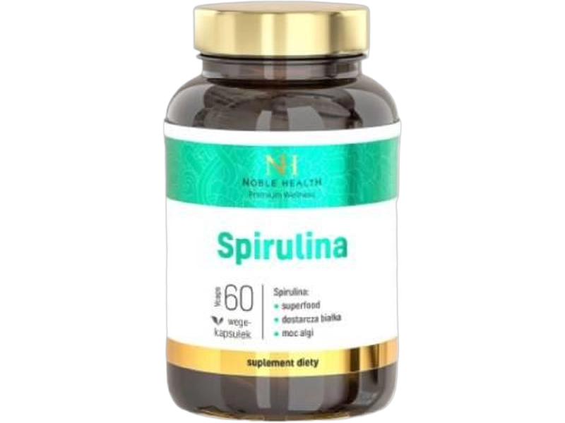 Health Noble Health Spirulina, kapsułki, 500 mg