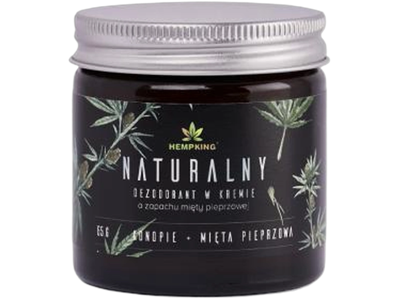 Hemp King Naturalny dezodorant konopny z CBD mięta, krem