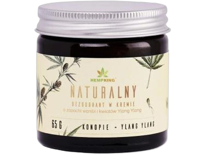 Hemp King Naturalny dezodorant konopny z wanilią, krem