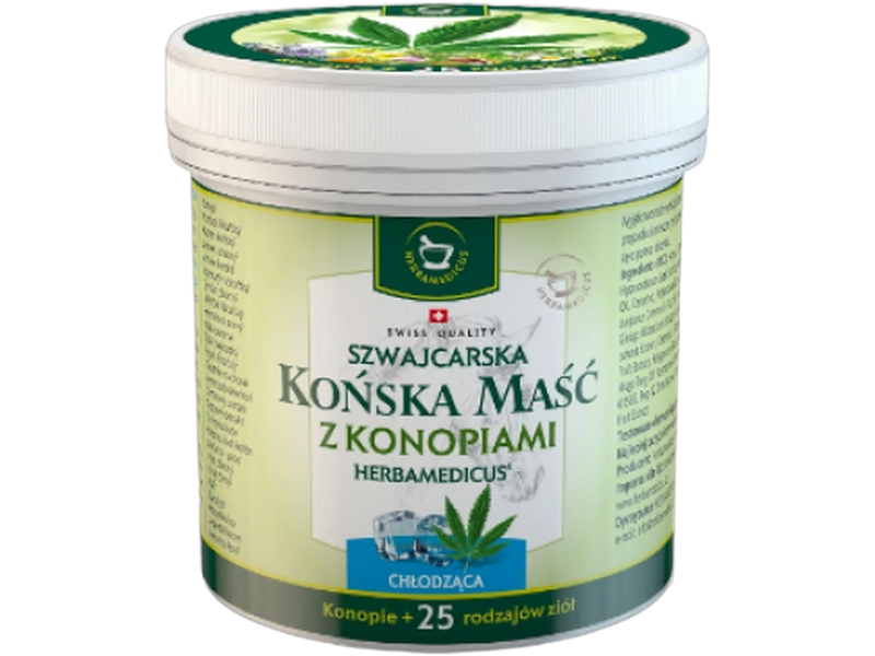 Herbamedicus Końska maść chłodząca z konopiami, balsam