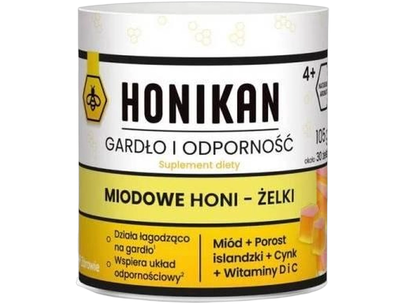Honikan Gardło i odporność miodowe Honi-żelki