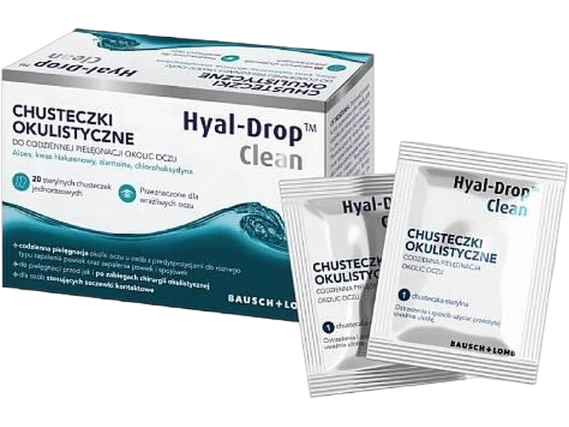 Hyal-Drop Clean, chusteczki