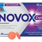Inovox Express, smak pomarańczowy, pastylki twarde, 2 mg + 0,6 mg + 1,2 mg