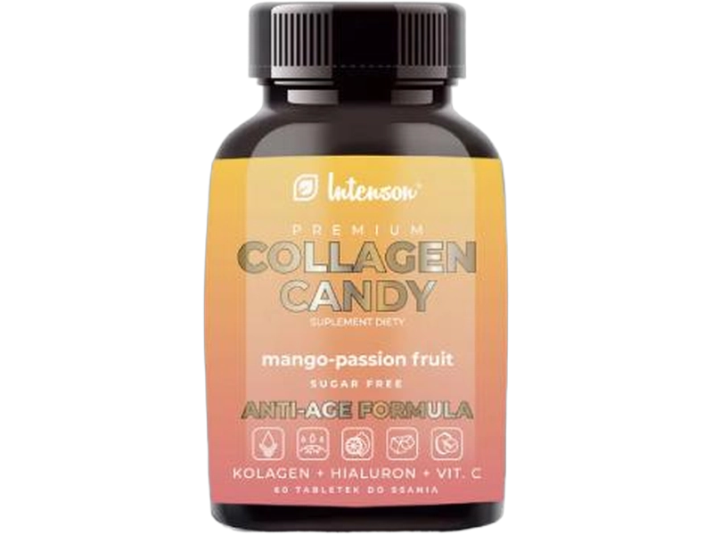 Intenson Collagen candy, smak mango-marakuja, tabletki do ssania