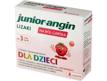Zdjęcie produktu Junior-angin, smak truskawkowy, lizak
