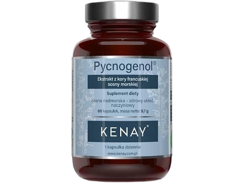 Kenay AG Pycnogenol ekstrakt z kory francuskiej, kapsułki, 100 mg