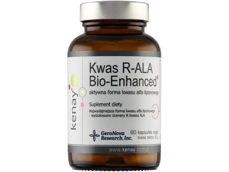 Kenay Kwas R-ala Bio-Enhanced, kapsułki, 150 mg