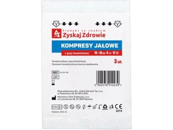 Zdjęcie produktu ZYSKAJ ZDROWIE Kompresy jałowe 17 nitkowe 8 warstwowe, 10 cm x 10 cm