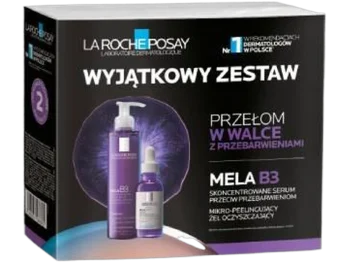 Zdjęcie produktu La Roche-Posay Zestaw Mela B3, serum + żel
