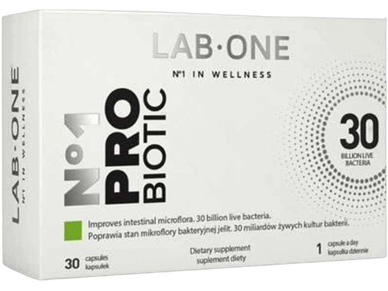 Lab One N°1 Probiotic, kapsułki, 30 miliardów komórek bakterii (CFU)
