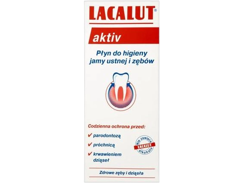 Lacalut Aktiv, płyn do płukania jamy ustnej