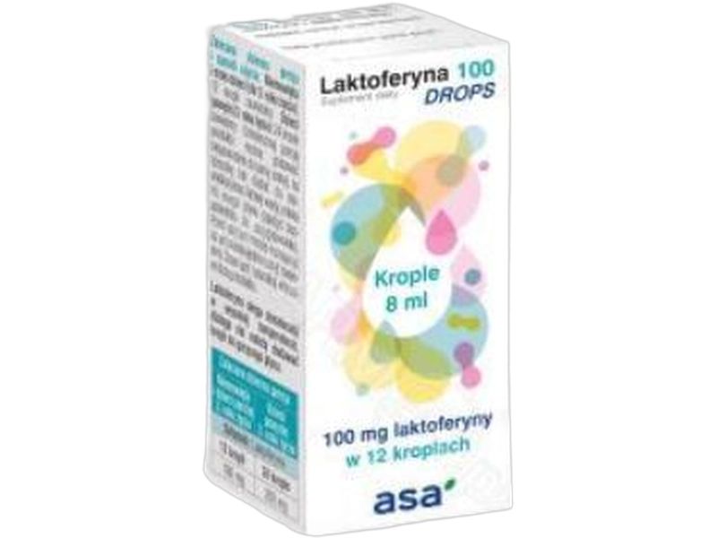 Laktoferyna 100 Drops, krople doustne, 100 mg/12 kropli
