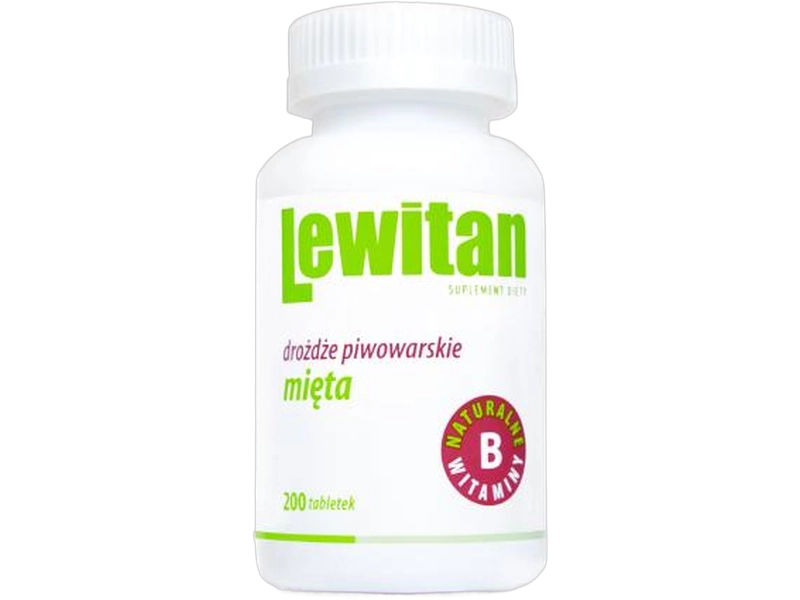Lewitan, tabletki z miętą