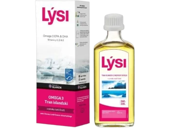 Zdjęcie produktu Lysi Tran islandzki, smak tutti frutti, płyn