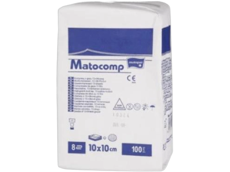 Matopat Kompresy niejałowe z gazy 13N 8W 5 cm x 5 cm