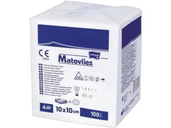 Matopat Kompresy niejałowe z włókniny 30 g 4W 10 cm x 10 cm, 30 g/m²