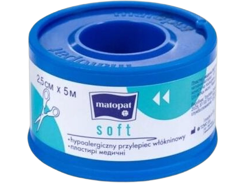 Matopat Przylepiec włókninowy SOFT 2,5 cm x 5 m