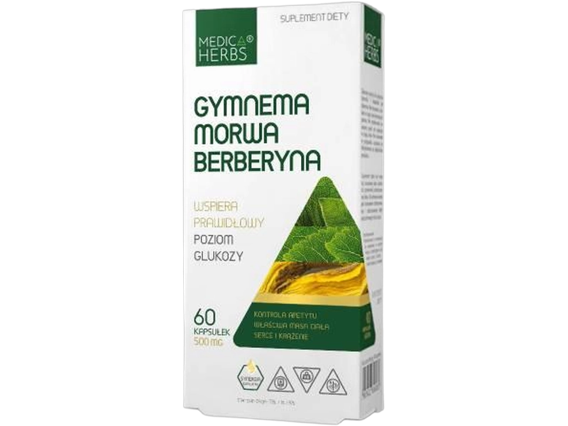 Medica Herbs Gymnema morwa berberyna, kapsułki