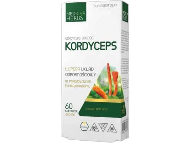 Medica Herbs Kordyceps, kapsułki, 600 mg