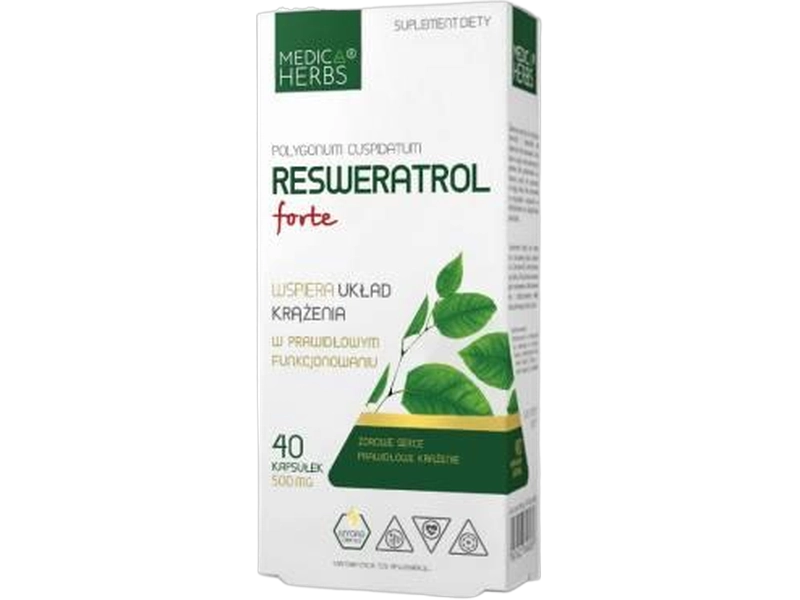 Medica Herbs Resweratrol forte, kapsułki, 250 mg