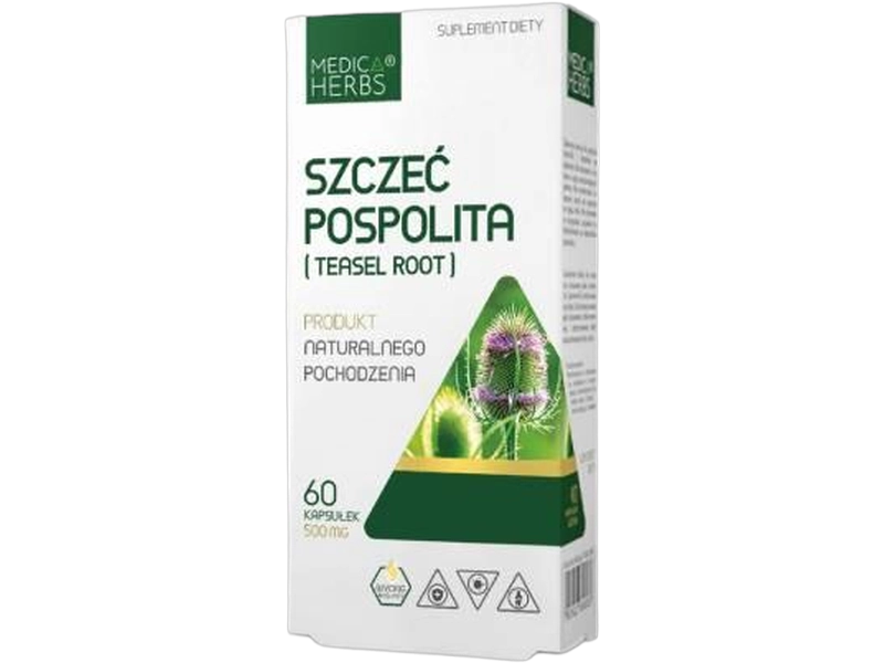 Medica Herbs Szczeć pospolita teasel root, kapsułki, 500 mg