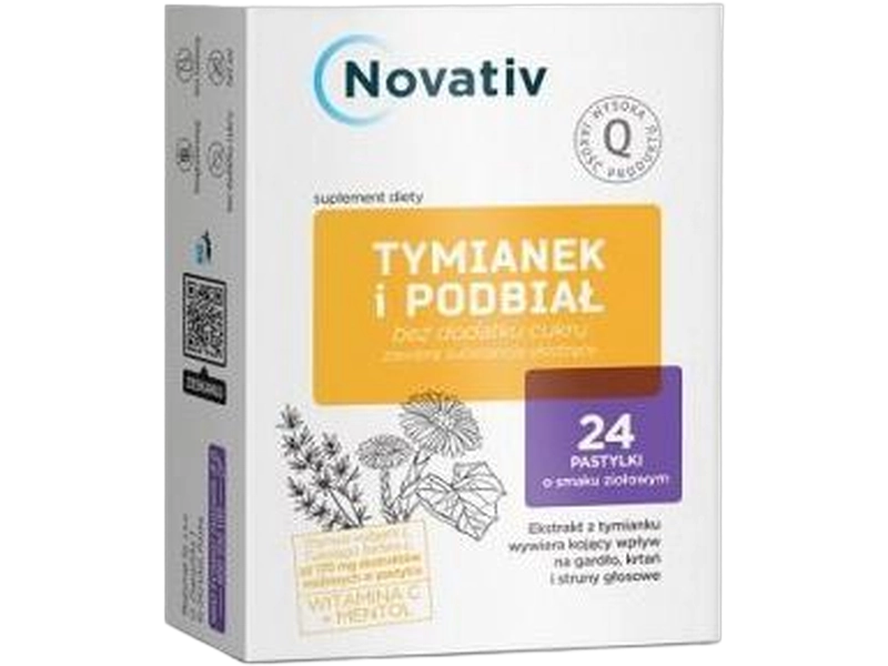 Medicane Novativ Tymianek i podbiał, pastylki do ssania