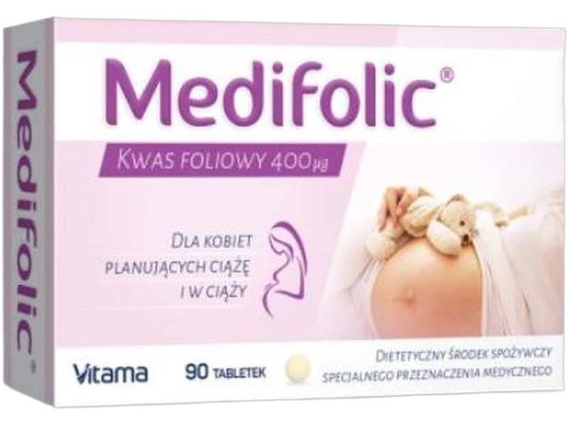 Medifolic Kwas Foliowy, tabletki, 400 mcg