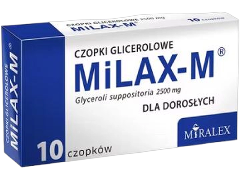 Milax-M, czopki, 2500 mg