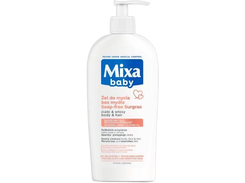 Mixa Baby łagodny szampon i płyn do kąpieli 2w1