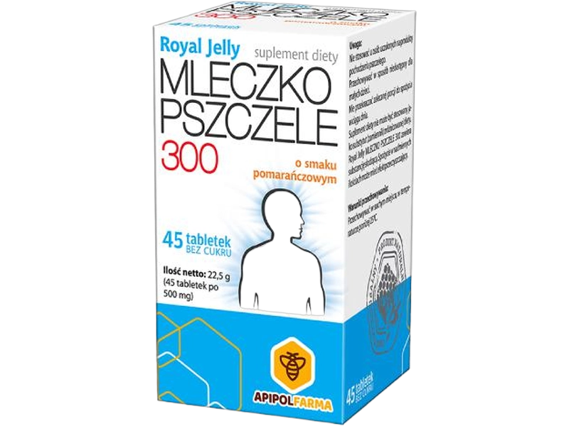 Mleczko pszczele Royal Jelly 300, tabletki do ssania, 100 mg