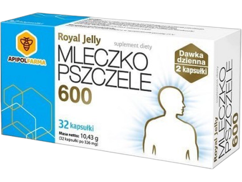 Mleczko Pszczele Royal Jelly 600, kapsułki