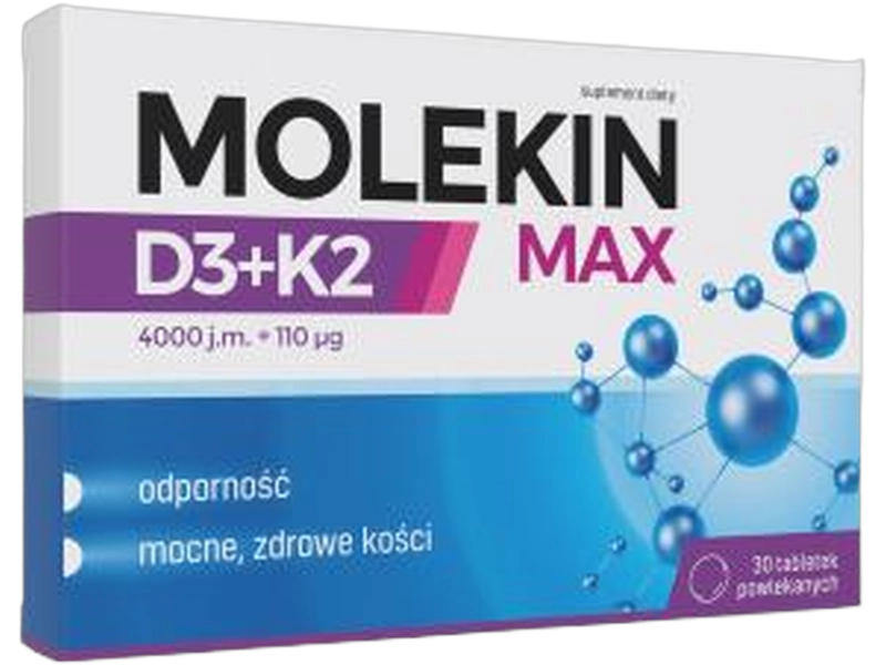 Molekin Max D3 + K2, tabletki powlekane