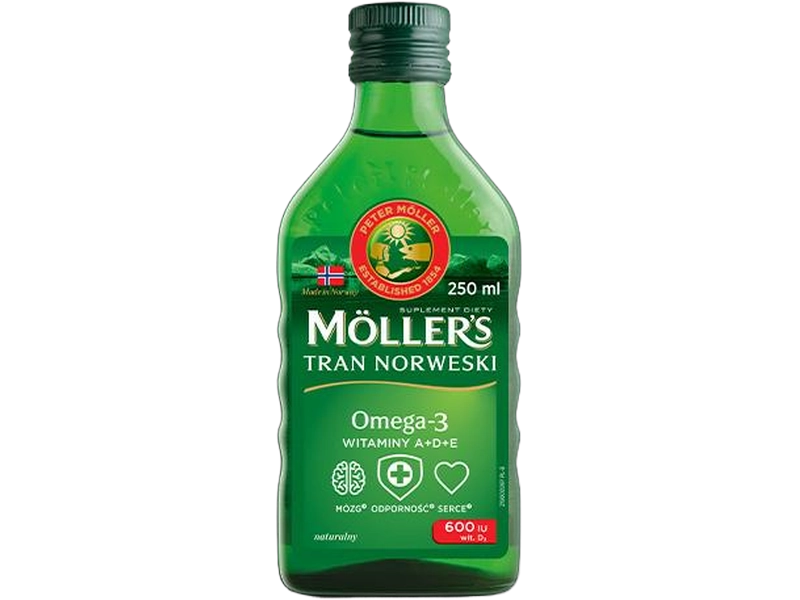 Moller’s Tran norweski, naturalny, płyn