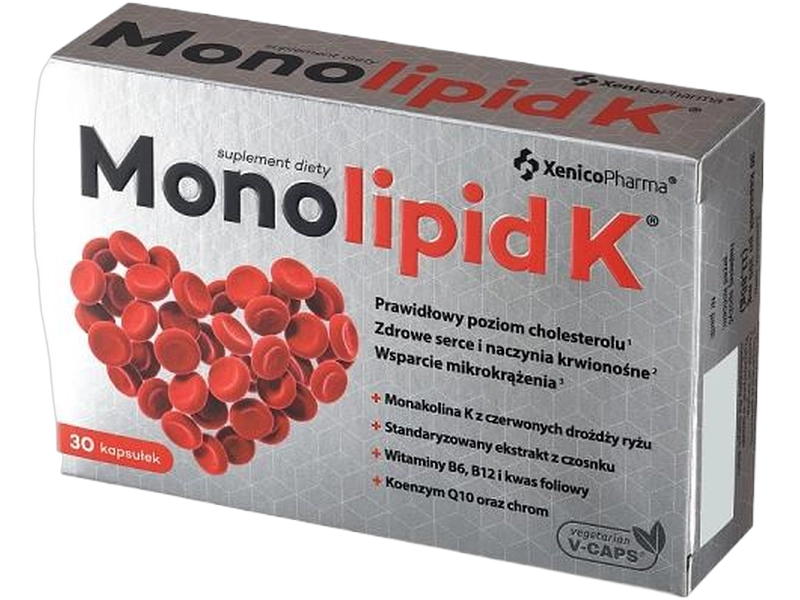 Monolipid K na cholesterol, kapsułki
