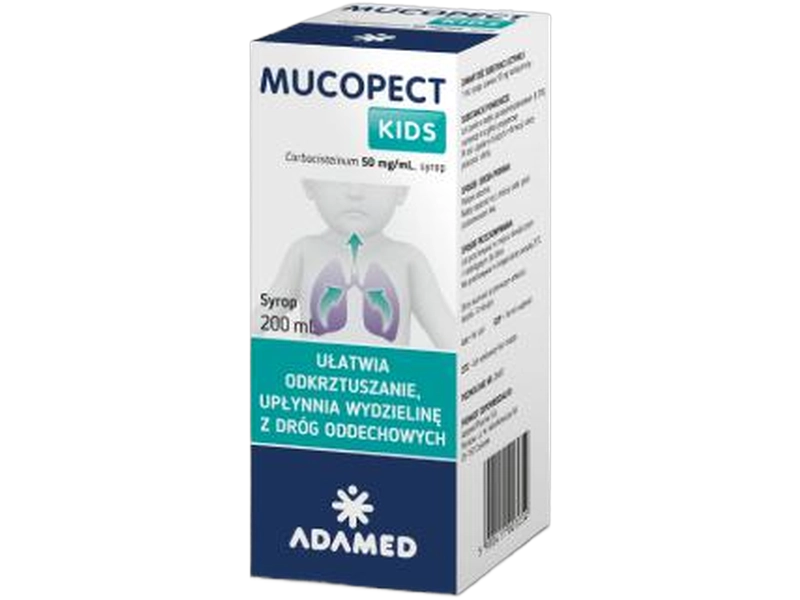 Mucopect Kids, syrop, 50 mg/ml
