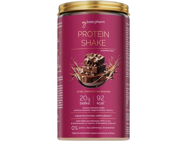 MyBestPharm Protein shake, czekoladowe brownie, proszek