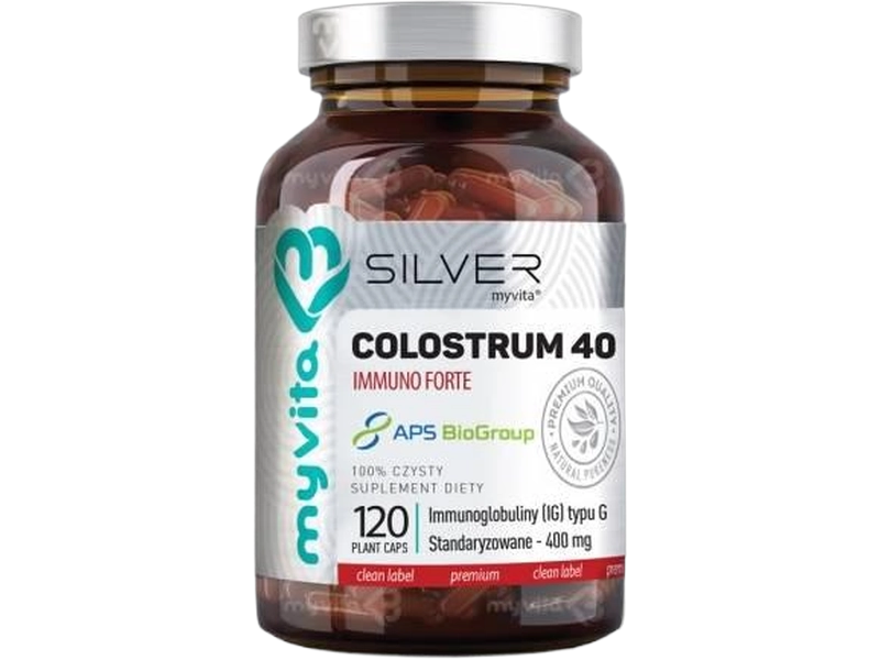 MyVita Silver colostrum 40 immuno forte, kapsułki, 800 mg
